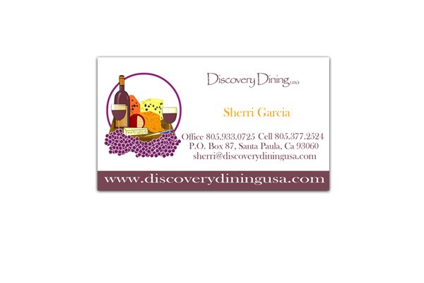 Discovery Dining Business Card Design - Santa Paula