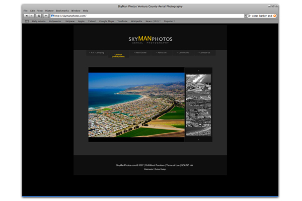 SkyMan Photos Ventura Website Design